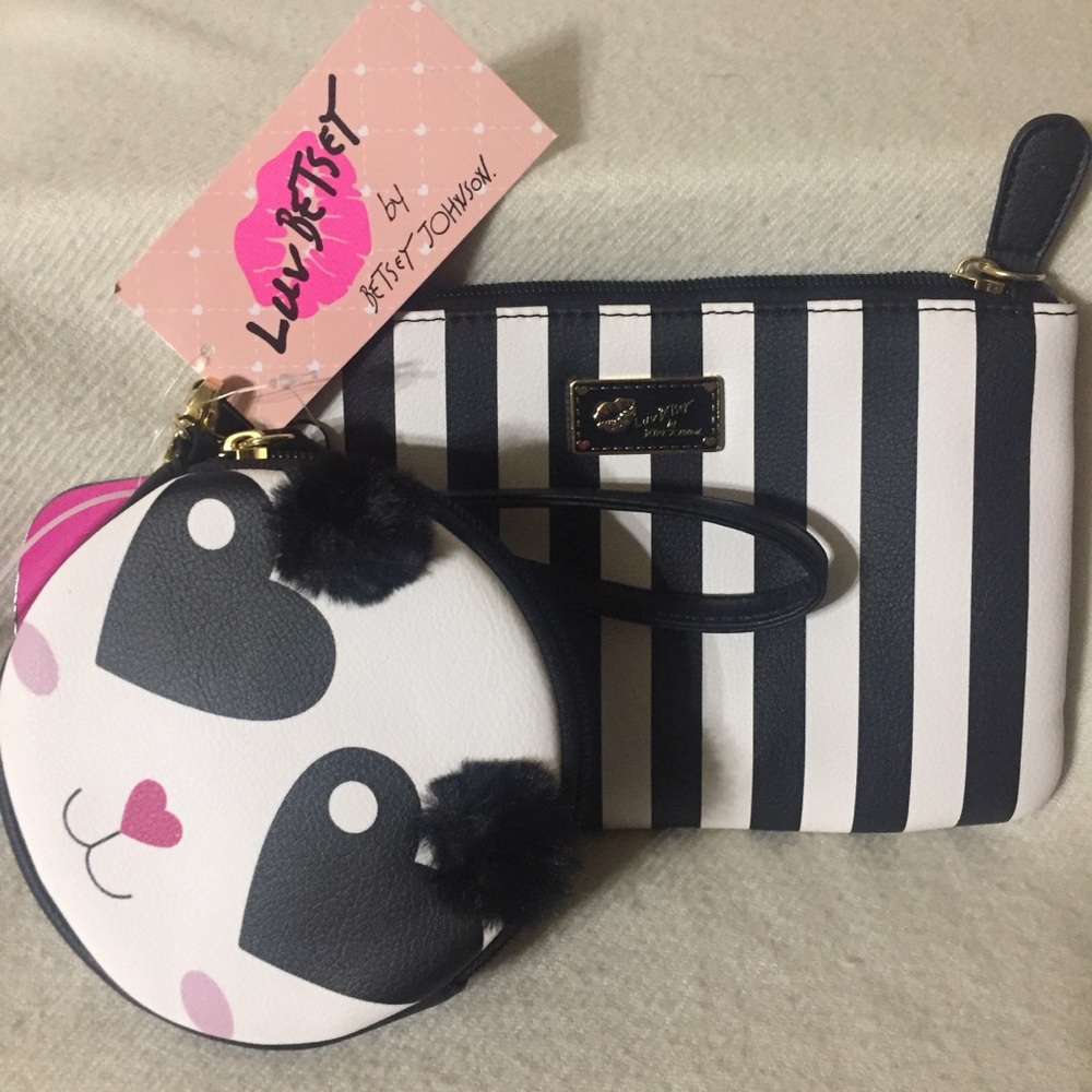 Betsey Johnson wristlet & coin purse
